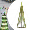 Stożkowa choinka z lampek, 688 kolorowych LED, 300 cm