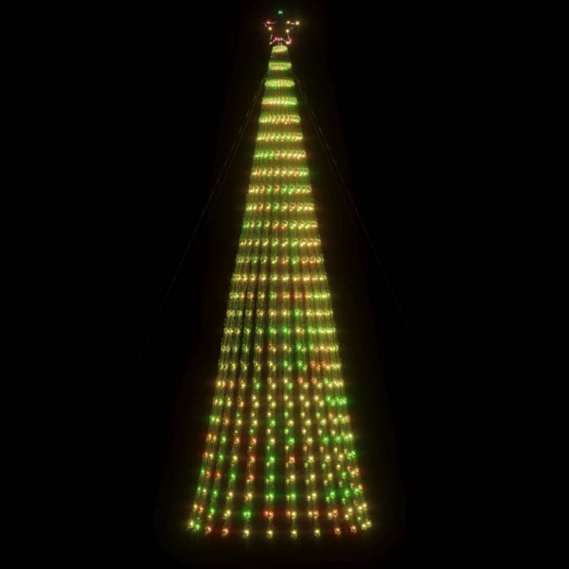 Stożkowa choinka z lampek, 688 kolorowych LED, 300 cm