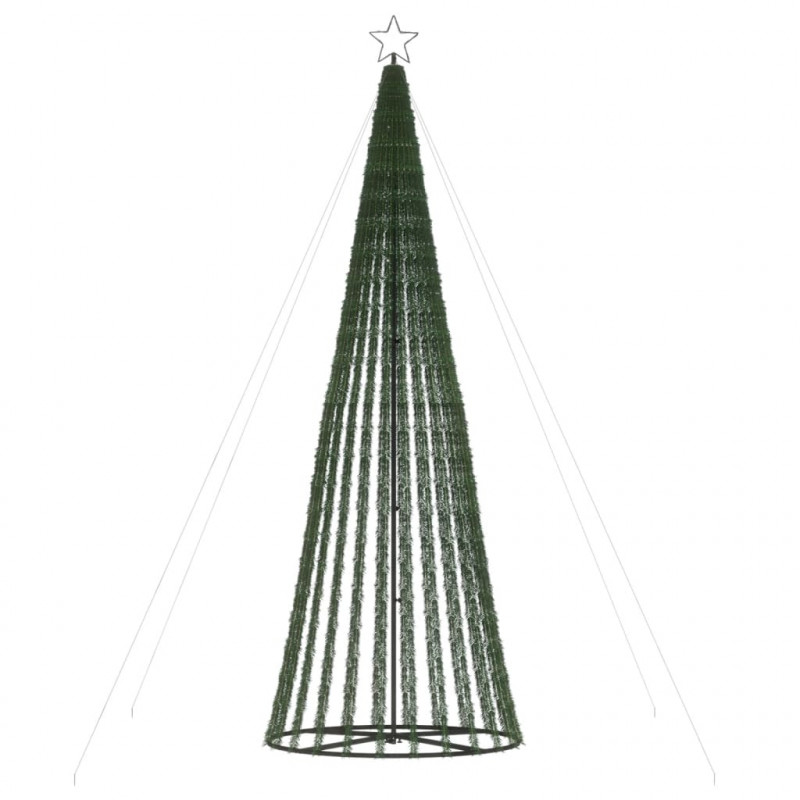 Stożkowa choinka z lampek, 688 kolorowych LED, 300 cm