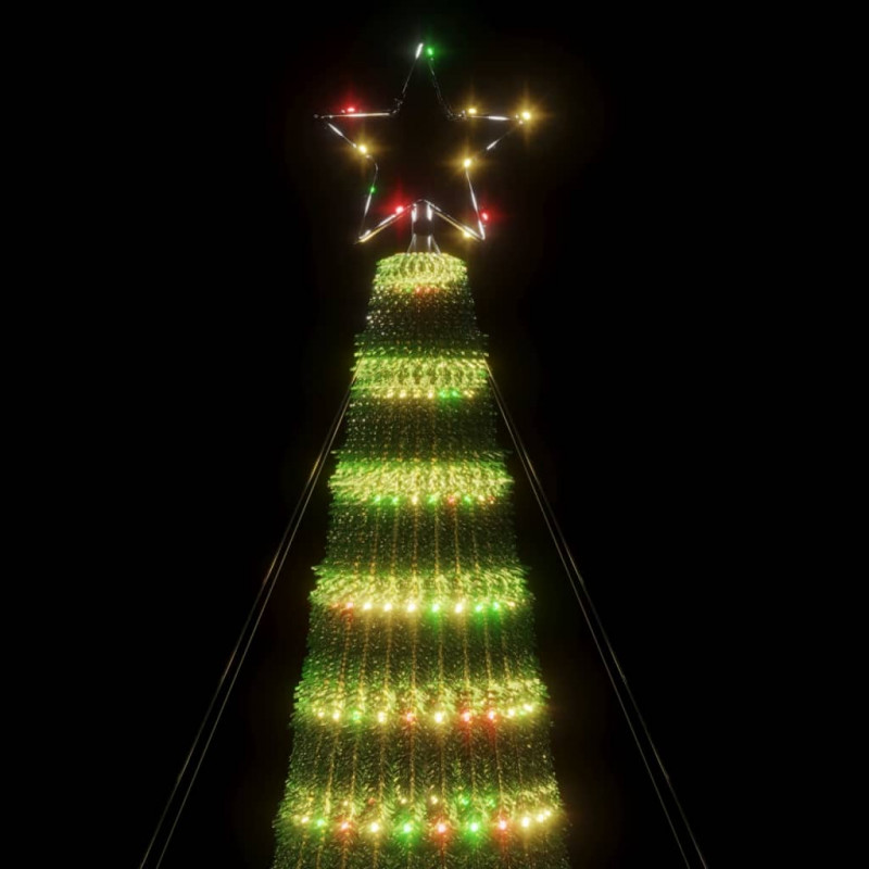 Stożkowa choinka z lampek, 688 kolorowych LED, 300 cm