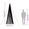 Stożkowa choinka z lampek, 688 kolorowych LED, 300 cm