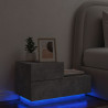 Szafka nocna z oświetleniem LED, szarość betonu, 70x36x40,5 cm