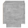 Szafka nocna z oświetleniem LED, szarość betonu, 70x36x40,5 cm