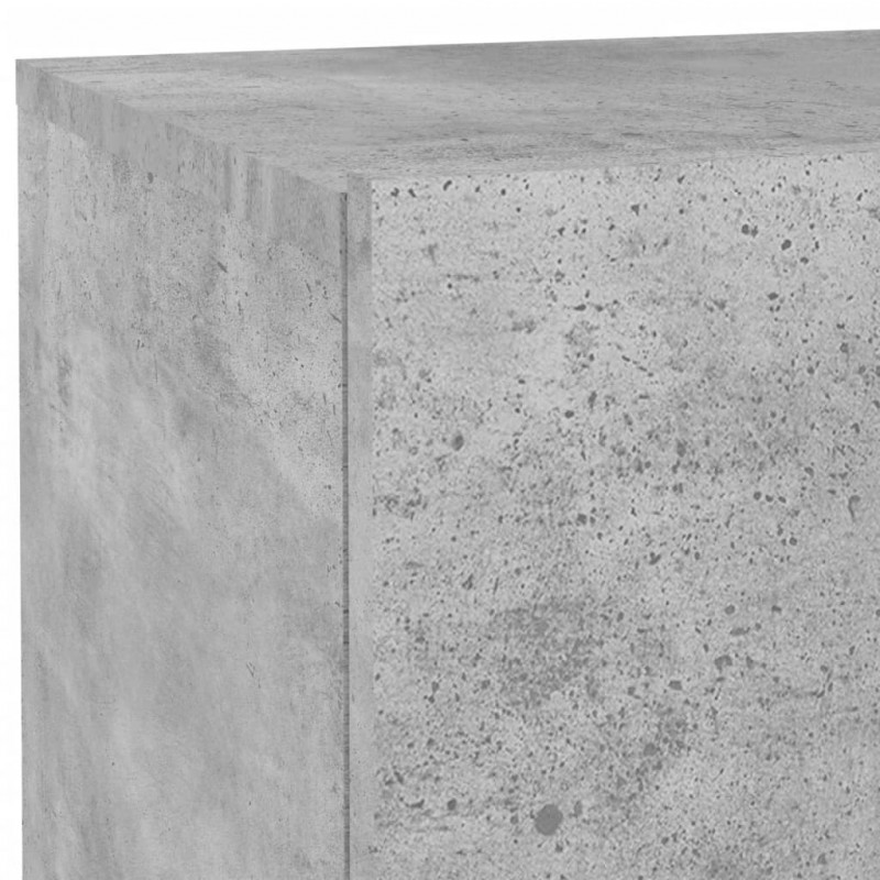 Szafka nocna z oświetleniem LED, szarość betonu, 70x36x40,5 cm