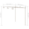 Pergola ogrodowa, antyczny brąz, 3x3x2,5 m, żelazo