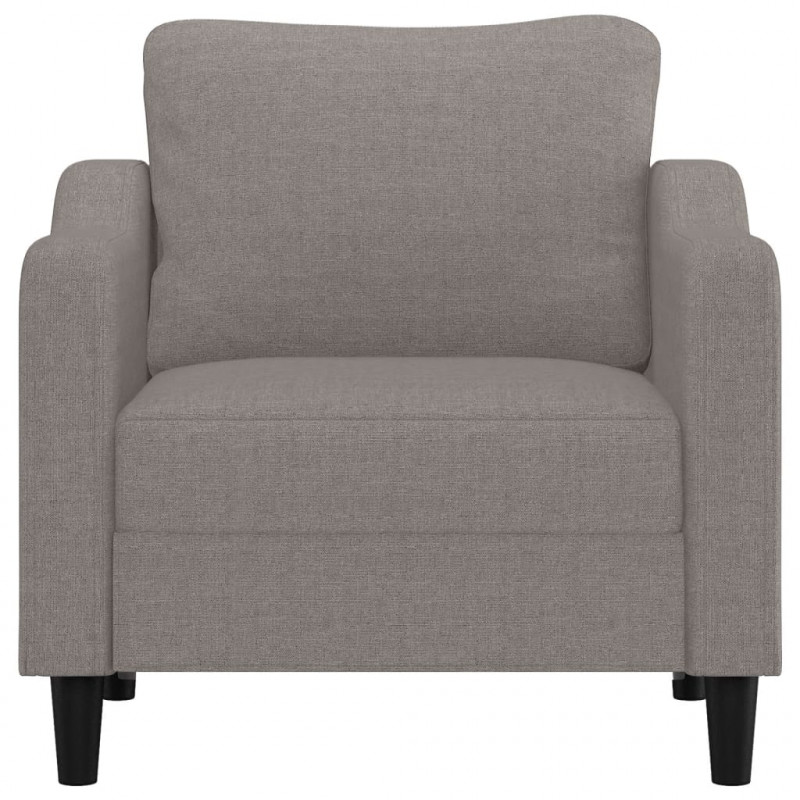 Fotel, taupe, 60 cm, obity tkaniną