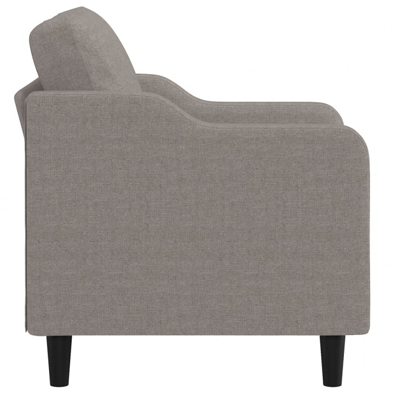 Fotel, taupe, 60 cm, obity tkaniną