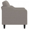 Fotel, taupe, 60 cm, obity tkaniną