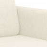 Sofa 2-osobowa, kremowy, 120 cm, tapicerowana aksamitem
