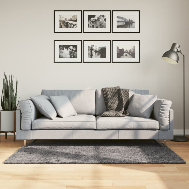 Dywan HUARTE z krótkim włosiem, antracytowy, 80x150 cm