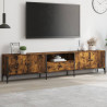 Szafka pod TV, z szufladą, przydymiony dąb, 200x25x44 cm