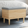 Ławka ze schowkiem, dąb sonoma, 62x42x46 cm