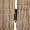 Parawan 3-panelowy, beżowy, polirattan