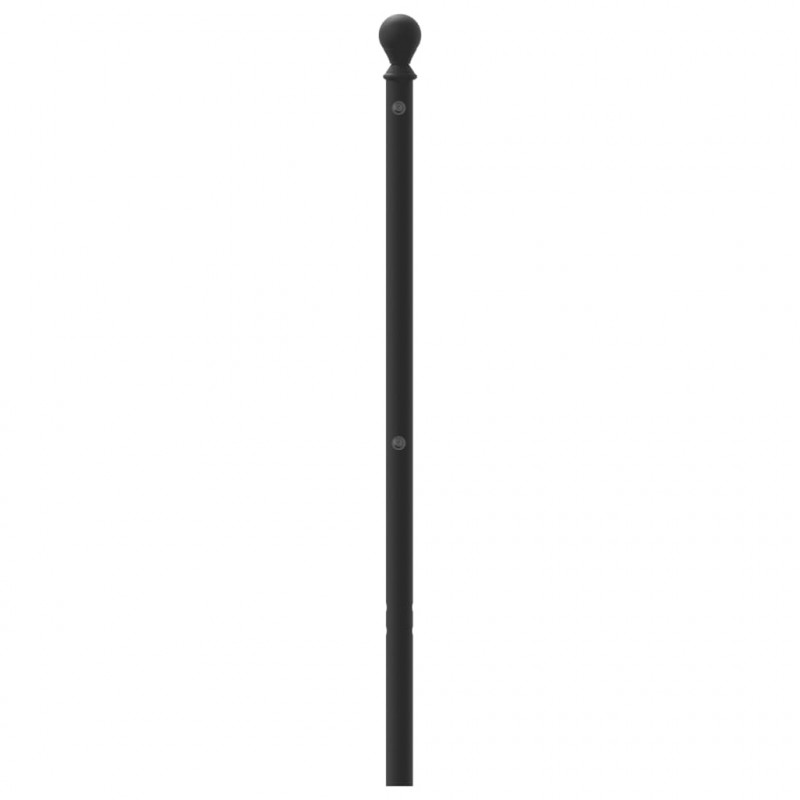 Metalowe wezgłowie, czarne, 100 cm