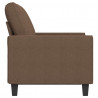 Sofa 2-osobowa, brązowa, 120 cm, tapicerowana tkaniną