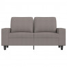 Sofa 2-osobowa, kolor taupe, 120 cm, tapicerowana tkaniną