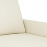 Fotel, kremowy, 60 cm, obity aksamitem