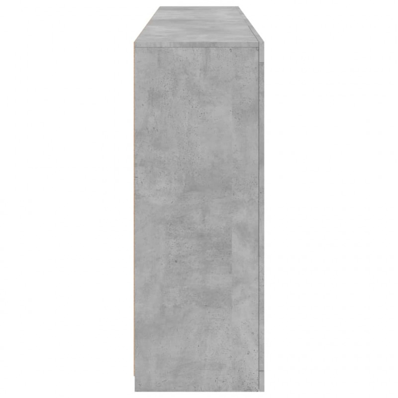 Szafka z oświetleniem LED, szarość betonu, 181,5x37x100 cm