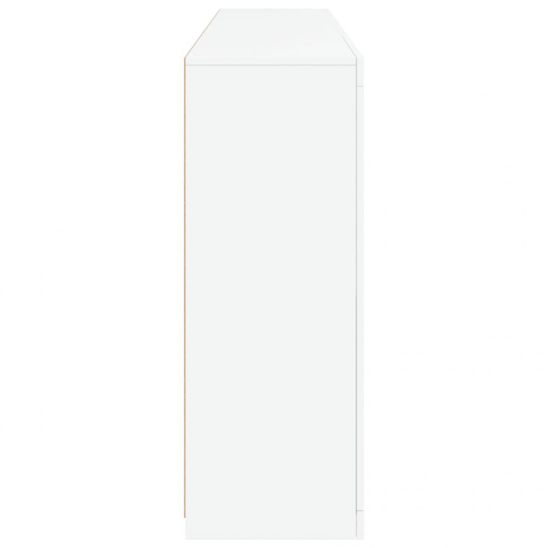 Szafka z oświetleniem LED, biała, 181,5x37x100 cm