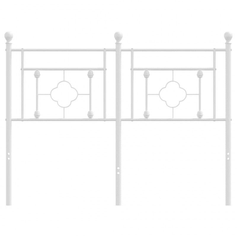 Metalowe wezgłowie, białe, 120 cm