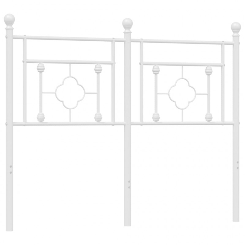 Metalowe wezgłowie, białe, 120 cm