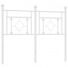 Metalowe wezgłowie, białe, 120 cm