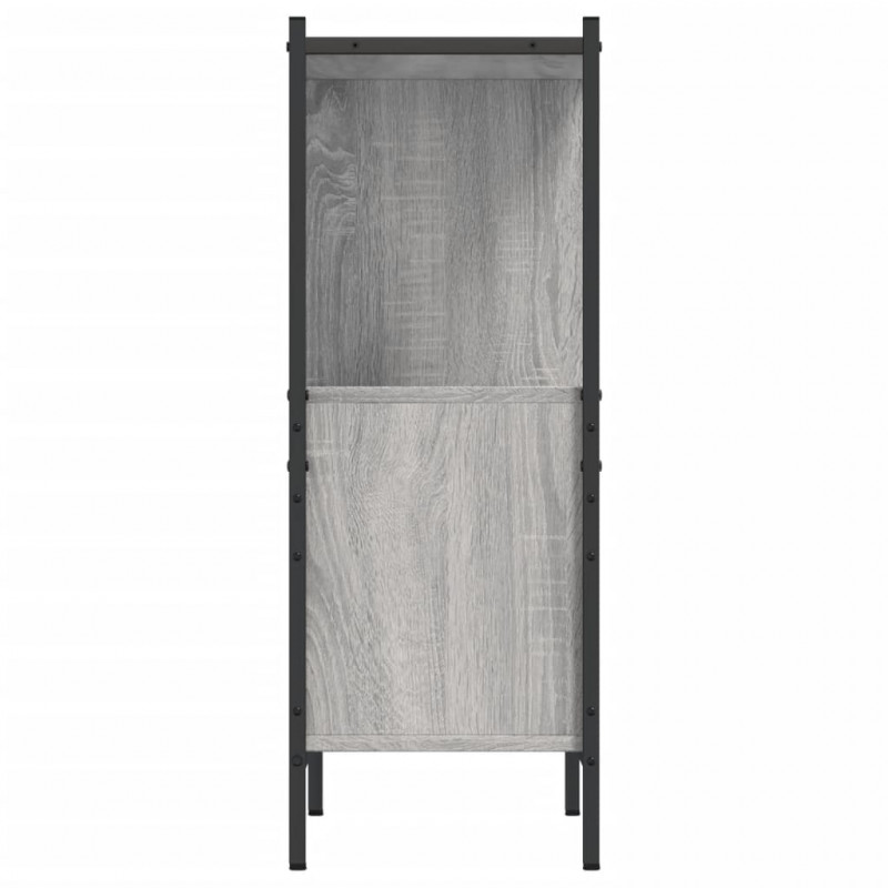 Regał, szary dąb sonoma, 72x28x77,5 cm, materiał drewnopochodny