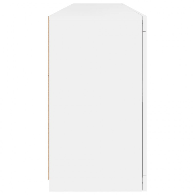 Szafka z oświetleniem LED, biała, 164x37x67 cm