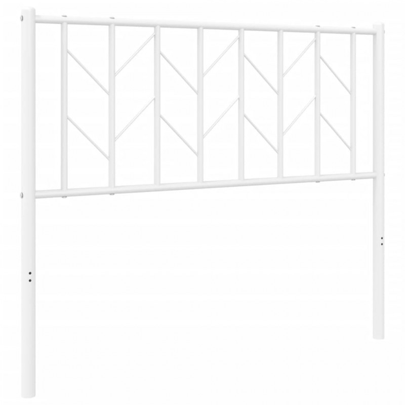 Metalowe wezgłowie, białe, 100 cm