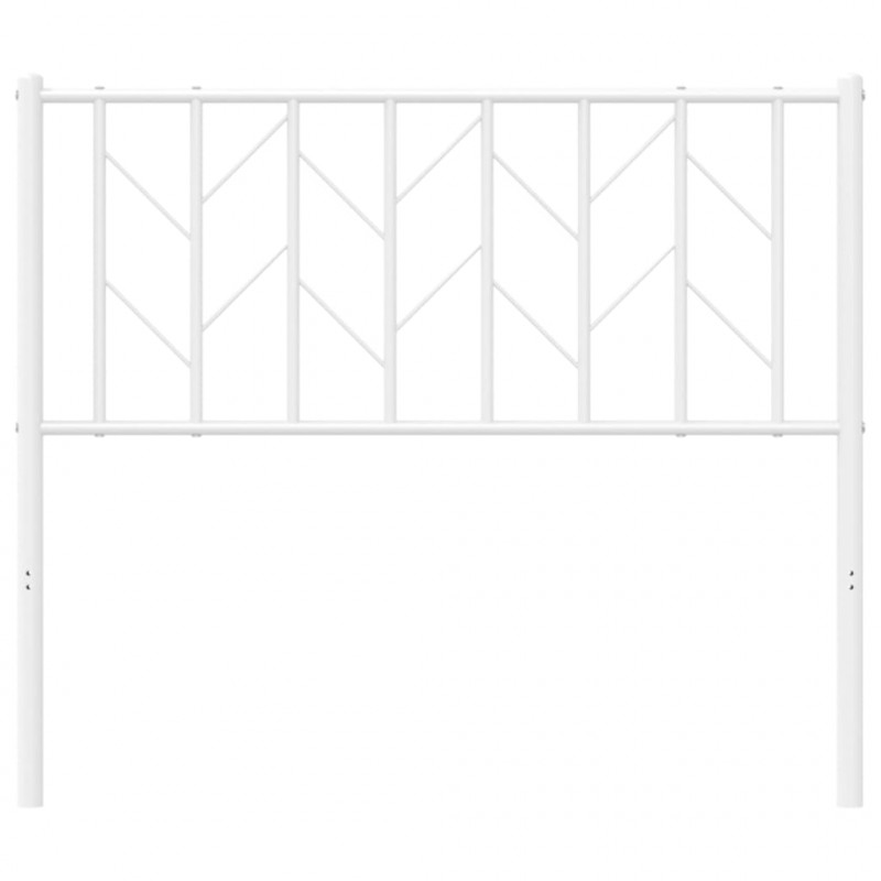 Metalowe wezgłowie, białe, 100 cm