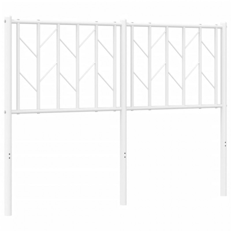 Metalowe wezgłowie, białe, 120 cm