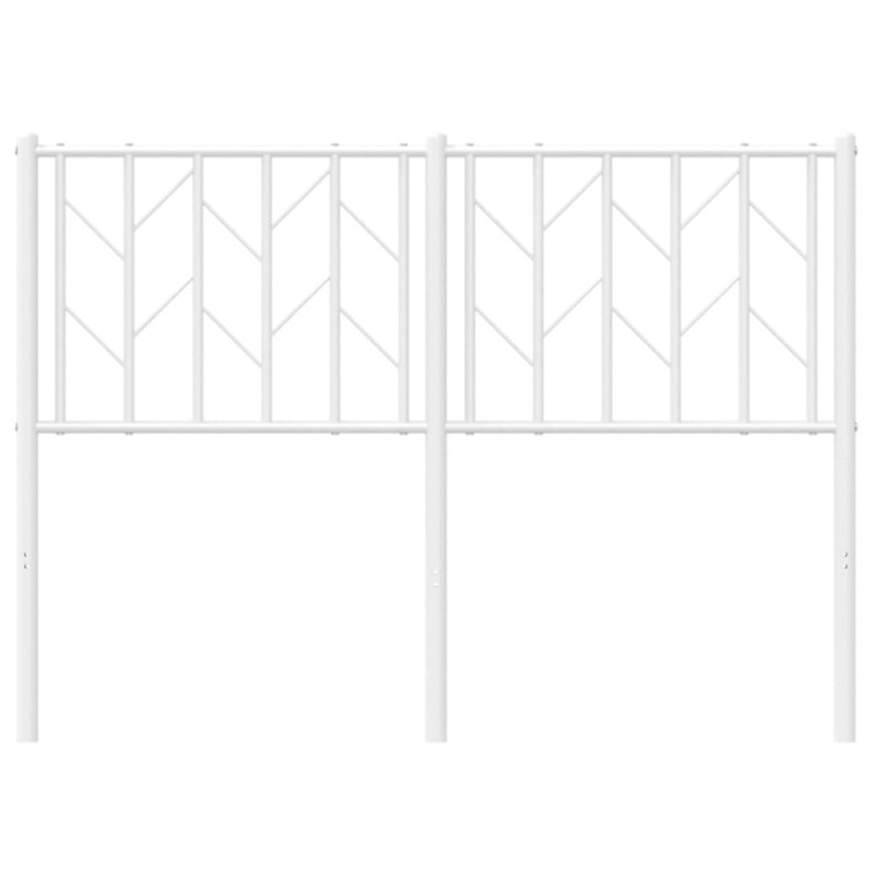 Metalowe wezgłowie, białe, 120 cm