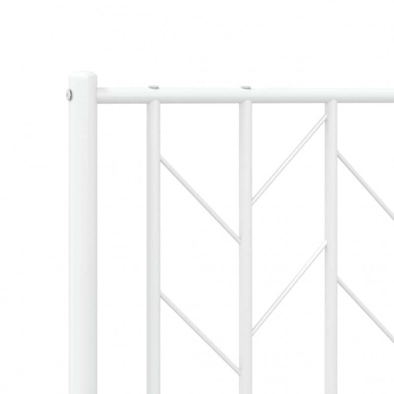 Metalowe wezgłowie, białe, 120 cm