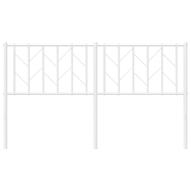 Metalowe wezgłowie, białe, 150 cm