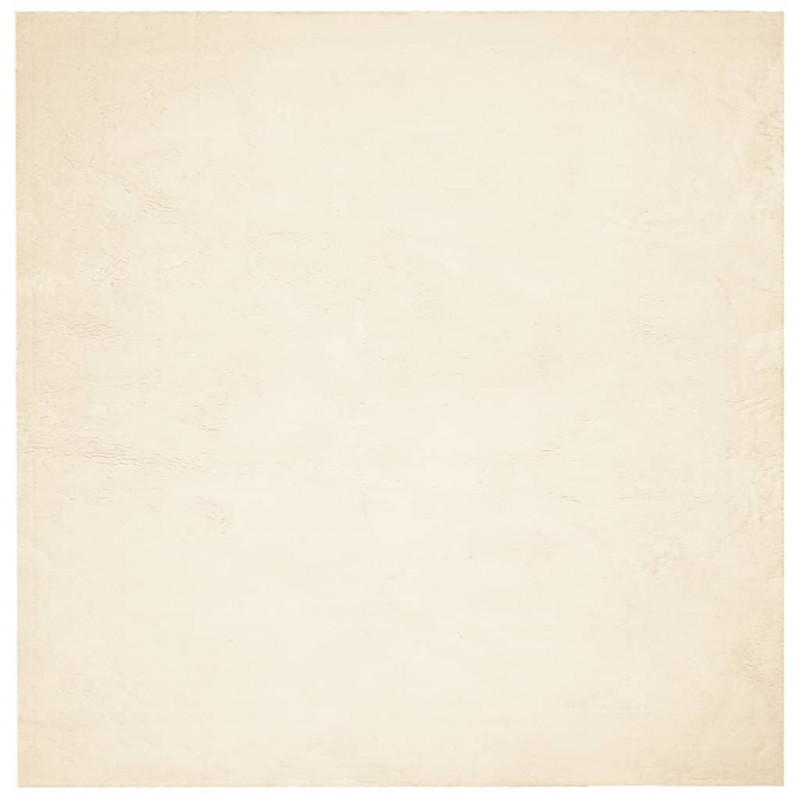 Dywan HUARTE z krótkim włosiem, kremowy, 200x200 cm