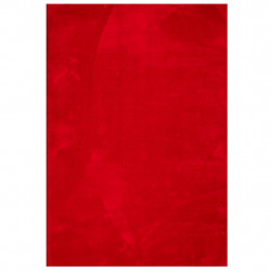 Dywan HUARTE z krótkim włosiem, czerwony, 140x200 cm