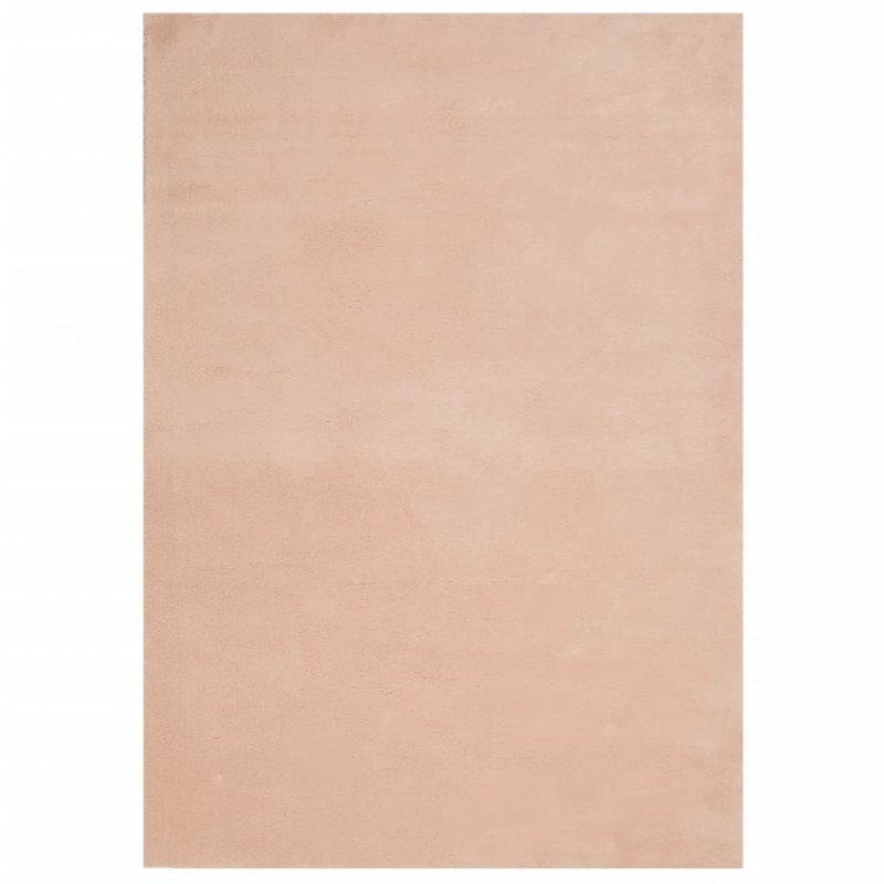 Dywan HUARTE z krótkim włosiem, różowy, 140x200 cm