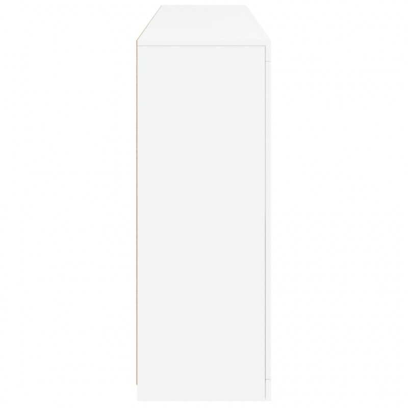 Szafka z oświetleniem LED, biała, 162x37x100 cm