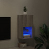 Szafka pod telewizor z LED, szary dąb sonoma, 30,5x30x60 cm