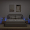 Szafki nocne z LED, 2 szt., dąb sonoma, 35x39x55 cm