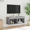 Szafka TV z oświetleniem LED, szary dąb sonoma, 80x30x30 cm