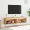 Szafki pod TV, z LED, 2 szt., kolor dąb sonoma, 60x30x30 cm