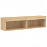 Szafki pod TV, z LED, 2 szt., kolor dąb sonoma, 60x30x30 cm