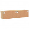 Szafki pod TV, z LED, 2 szt., kolor dąb sonoma, 60x30x30 cm