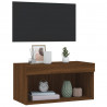 Szafka pod TV, z LED, kolor brązowy dąb, 60x30x30 cm