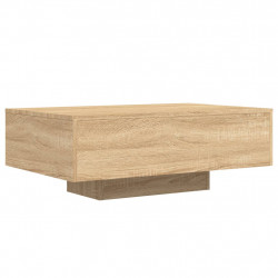 Stolik kawowy z podświetleniem LED, dąb sonoma, 85x55x31 cm