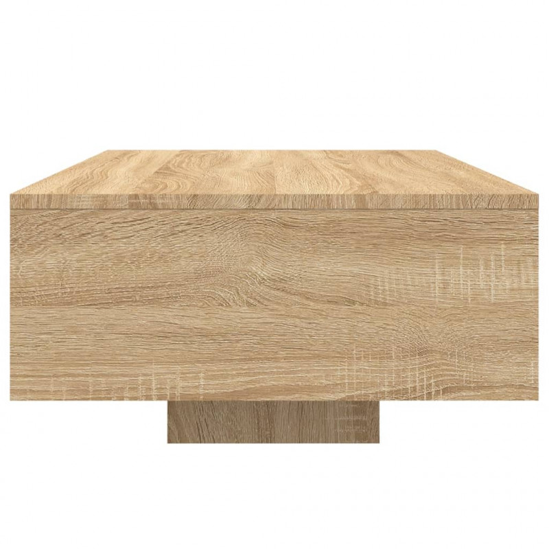 Stolik kawowy z podświetleniem LED, dąb sonoma, 85x55x31 cm