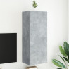 Ścienna szafka TV, szarość betonu, 40,5x30x102 cm