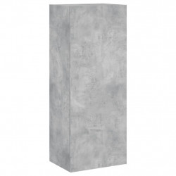 Ścienna szafka TV, szarość betonu, 40,5x30x102 cm
