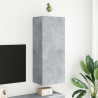 Ścienna szafka TV, szarość betonu, 40,5x30x102 cm